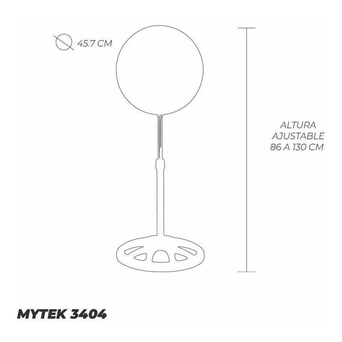 Mytek 3404 Ventilador de Pedestal de 18 Pulgadas 120 watts - LuzDeco