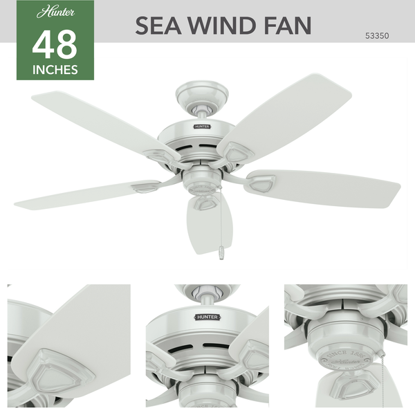 Hunter Ventilador de Techo de 48"  Modelo Sea Wind