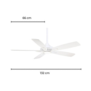 MinkaAire Ventilador de Techo con Luz 52", Modelo Dyno