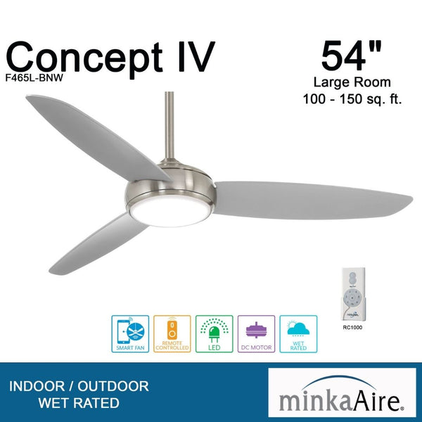 MinkaAire Ventilador de Techo 54", Modelo Concept IV