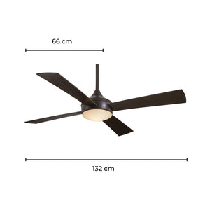 MinkaAire Ventilador de Techo 52", Modelo Aluma Wet