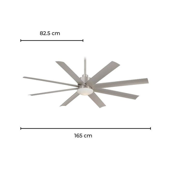 MinkaAire Ventilador de Techo con Luz 65", Modelo Slipstream