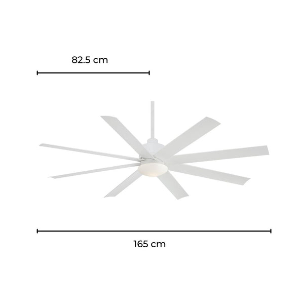 MinkaAire Ventilador de Techo con Luz 65", Modelo Slipstream