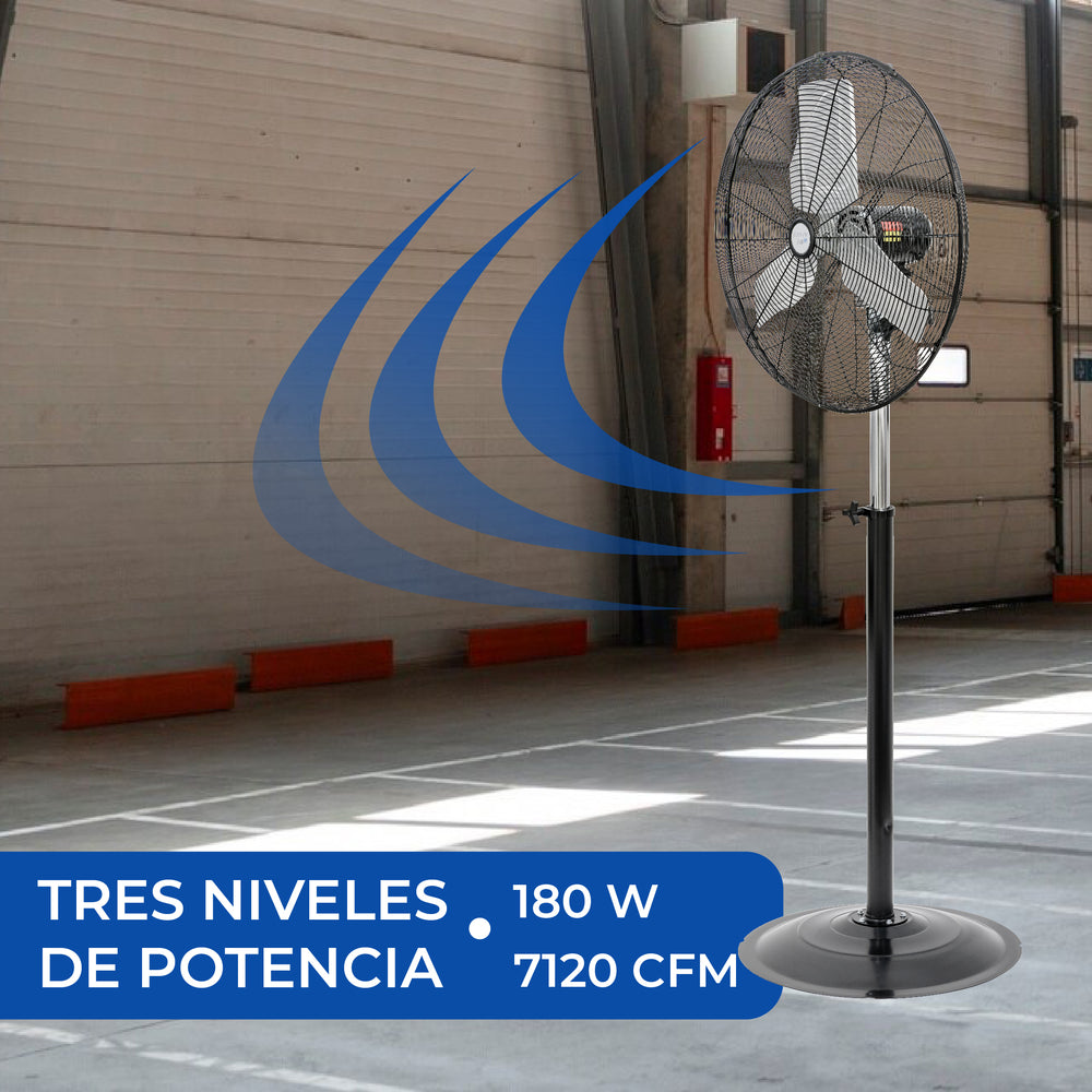 Narvik Ventilador Industrial de Pedestal de 24", Modelo NA-S24