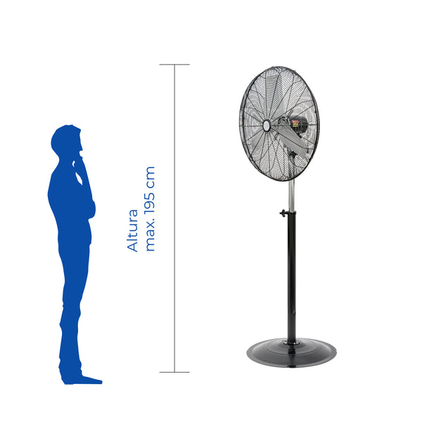 Narvik Ventilador Industrial de Pedestal de 24", Modelo NA-S24