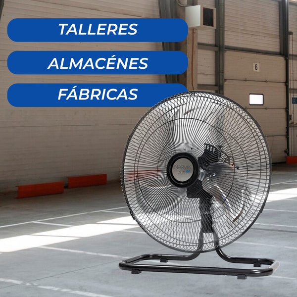 NarvikAir Ventilador Industrial de Piso Oscilatorio de 16", Modelo NA-OF16