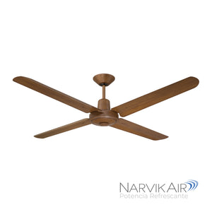 NarvikAir NA3013 Ventilador de Techo de 56", Aspas de Aluminio con Acabado de Madera