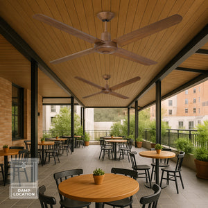 NarvikAir NA3013 Ventilador de Techo de 56", Aspas de Aluminio con Acabado de Madera