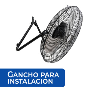 NarvikAir 20" Industrial: Potencia 2 en 1 para Entornos Exigentes imagen del producto montado en la pared