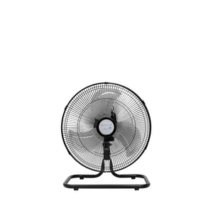 Ventilador industrial NarvikAir modelo NA1016 de 16 pulgadas con rejilla metálica negra y 3 aspas de acero, vista frontal sobre fondo blanco