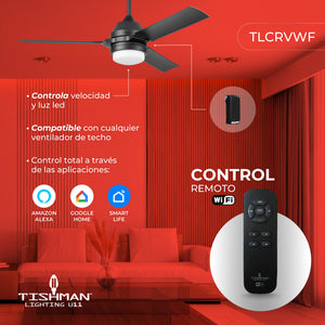 Interfaz de la app Smart Life mostrando control de ventilador por celular