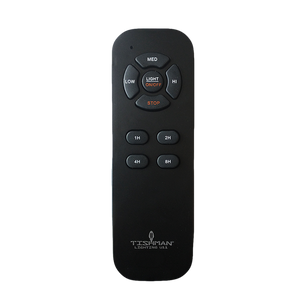 Control remoto universal Tishman TLCRV para ventilador de techo con luz, color negro