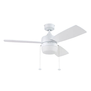 Coolfan Ventilador de Techo de 3 Aspas Reversibles de 44'' con Control de Cadena, Modelo Barcadero 51475 - LuzDeco