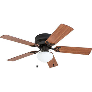 Coolfan Ventilador de Techo de 42'' con Luz, 5 Aspas Reversibles de Madera con Control de Cadena, Modelo Bossa Nova 52301 - LuzDeco