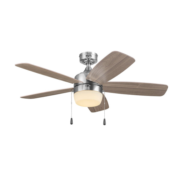 Coolfan Ventilador de Techo de 44" con Luz LED y 5 Aspas Reversibles de Madera con Control de Cadena, Modelo Lugo 48402-CCT - LuzDeco