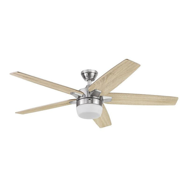 Coolfan Ventilador de Techo de 5 Aspas Reversibles de 54'' con Control Remoto, Modelo Passat 51202 - LuzDeco