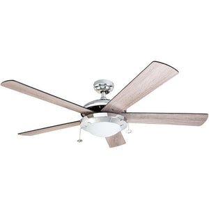 Coolfan Ventilador de Techo de 52" con 5 Aspas Reversibles y Control Cadena, Modelo Vendaval 47801 - LuzDeco