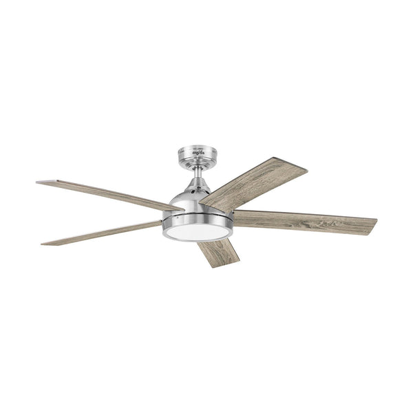 Coolfan Ventilador de Techo de 52'' con Luz LED y 3 Aspas de Madera Reversibles con Control Remoto, Modelo Drinet 52702-CCT - LuzDeco