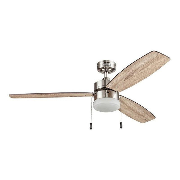 Coolfan Ventilador de Techo de 52'' con Luz LED y 3 Aspas Reversibles con Control de Cadena, Modelo Eliseo 48201 - LuzDeco