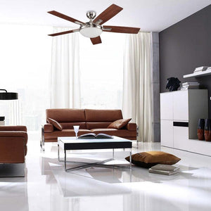 Coolfan Ventilador de Techo de 52'' con Luz y 5 Aspas Reversibles con Control Remoto, Modelo Altano 48901 - LuzDeco