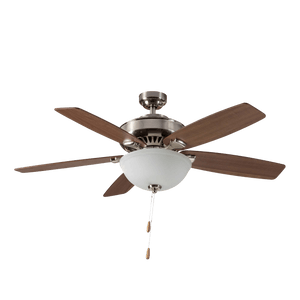 Coolfan Ventilador de Techo de 52'' con Luz y 5 Aspas Reversibles de Madera con Control de Cadena, Modelo Tornado 44502 - LuzDeco