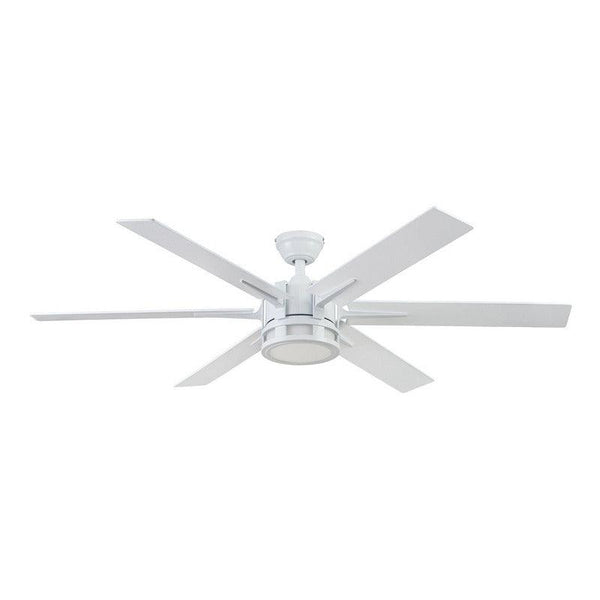 Coolfan Ventilador de Techo de 6 Aspas Reversibles de 56'' con Control Remoto, Modelo Santana 51402 - LuzDeco