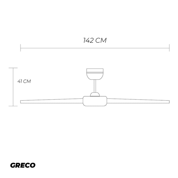 Ventilador Greco: ¡Frescura industrial para tu hogar! Perfecto para ambientes amplios, este ventilador de 56 pulgadas ofrece un potente flujo de aire y un diseño duradero. ¡5 velocidades para personalizar tu confort!