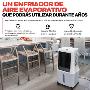 Tres paneles de enfriamiento Honeycomb con tratamiento antibacterial del CL42HE que maximizan la evaporación del agua y filtran el aire para mayor frescura y limpieza