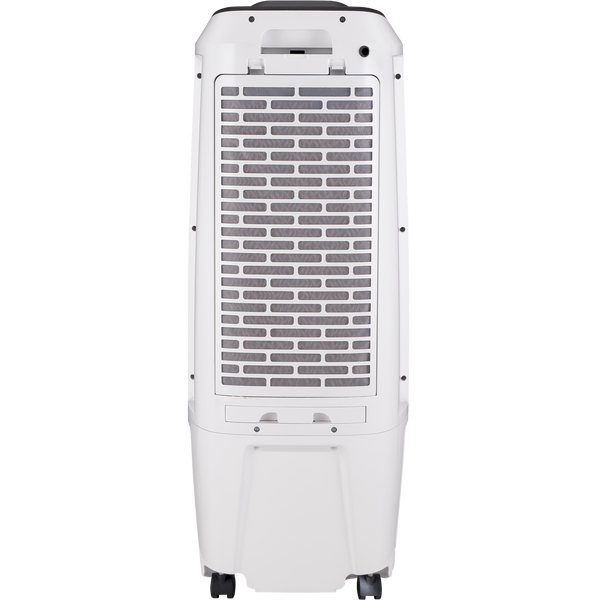 Vistatraseradel enfriador TC10PE mostrando su formato vertical compacto de 752 mm de altura ideal para espacios pequeños