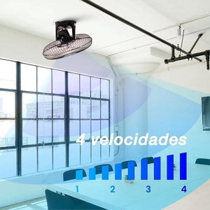 Mytek 3126 Ventilador de Pared y Techo de 18 Pulgadas Oscilación de 360° - LuzDeco