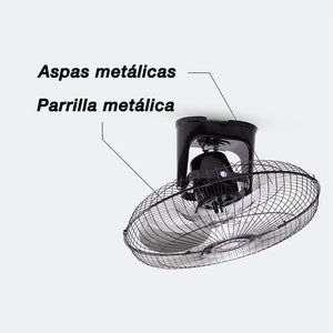 Mytek 3126 Ventilador de Pared y Techo de 18 Pulgadas Oscilación de 360° - LuzDeco