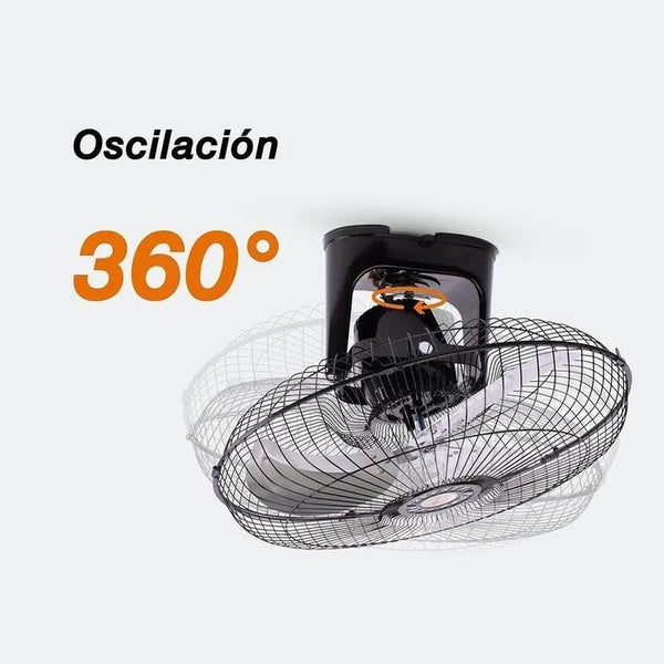 Mytek 3126 Ventilador de Pared y Techo de 18 Pulgadas Oscilación de 360° - LuzDeco