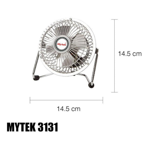 Mytek 3131 Ventilador de Mesa y Escritorio de 4 Pulgadas Interruptor de Botón - LuzDeco