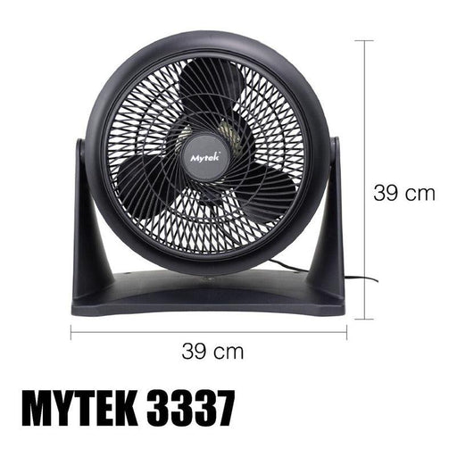 Mytek 3337 Ventilador de Piso y Pared de 12 Pulgadas, Inclinación Manual - LuzDeco