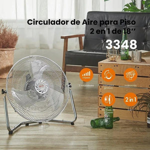 Mytek 3348 Ventilador de Pared y Piso Industrial de 18 Pulgadas - LuzDeco