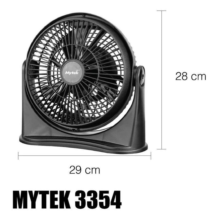 Mytek 3354 Ventilador de Piso y Mesa de 8 Pulgadas, en 2 Colores - LuzDeco