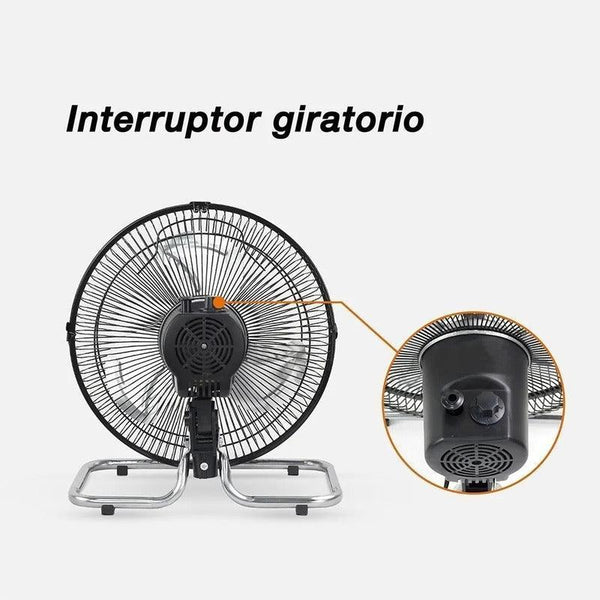 Mytek 3357 Ventilador de Pared y Mesa de 10 Pulgadas, Metálico Oscilación de 90° - LuzDeco