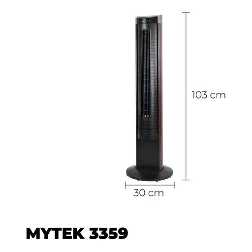 Mytek 3359 Ventilador de Torre de 104cm Silencioso con Control Remoto - LuzDeco