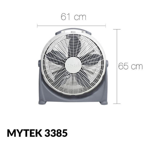 Mytek 3385 Ventilador de Piso de 20 Pulgadas, Potente - LuzDeco