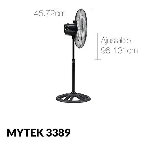 Mytek 3389 Ventilador de Pedestal Industrial de 18 Pulgadas 93 watts - LuzDeco