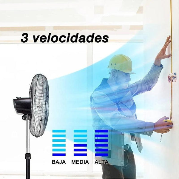 Mytek 3398 Ventilador de Pedestal Industrial de 20 Pulgadas 120 watts - LuzDeco