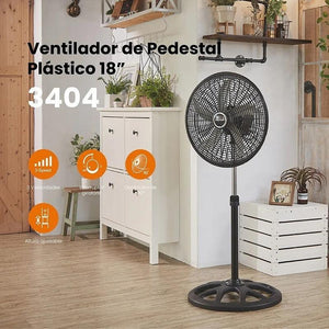 Mytek 3404 Ventilador de Pedestal de 18 Pulgadas 120 watts - LuzDeco