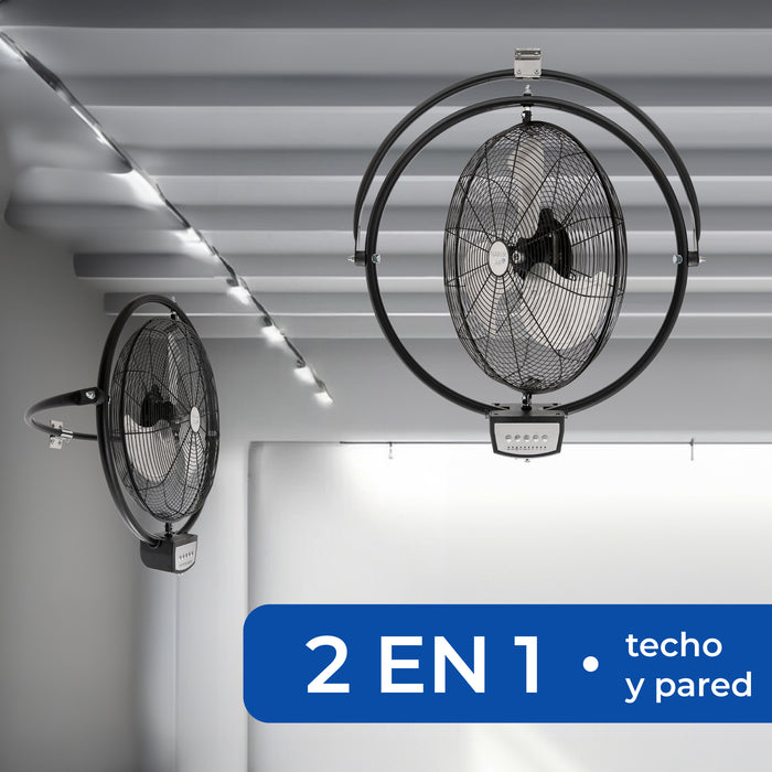 Narvik Ventilador Industrial 2 en 1: De Pared y Techo 20'', Modelo NA-CW20