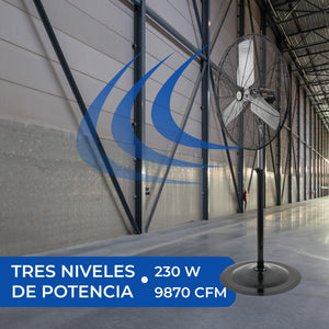 Narvik Ventilador Industrial de Pedestal de 30", Modelo NA-S30