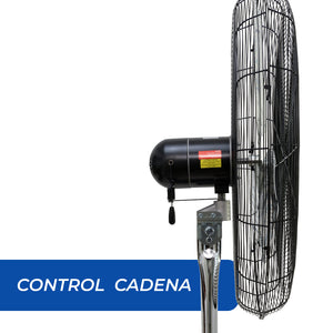 Narvik Ventilador Industrial de Pedestal de 30" 280W con 3 Aspas Aspas Metálicas - Ventiladores.com