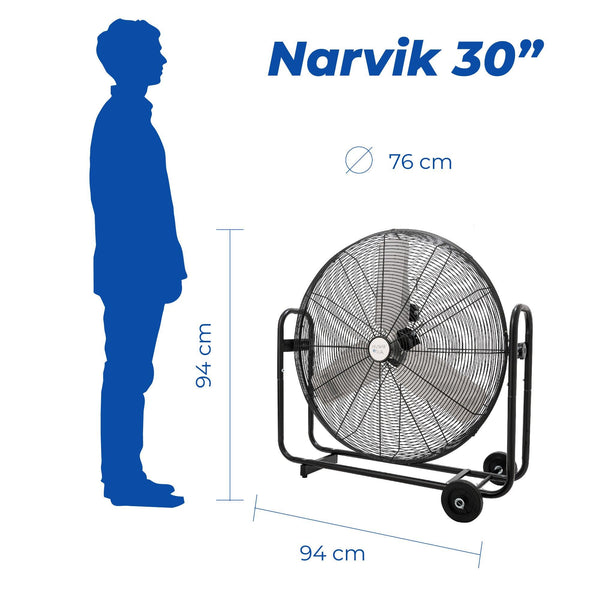 Narvik Ventilador De Piso 30 pulgadas, Modelo NA-F30 - LuzDeco