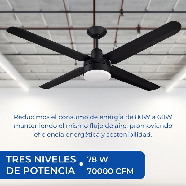 Explora nuestro ventilador de techo Narvik con figura elegante y sutil de materialidad distinguida con acabados excepcionales.