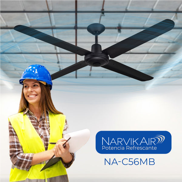 NarvikAir Ventilador de Techo Industrial de 56", Modelo NA-C56M