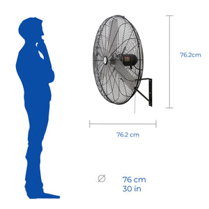 NarvikAir Ventilador de Pared Industrial de 30", Modelo NA-W30