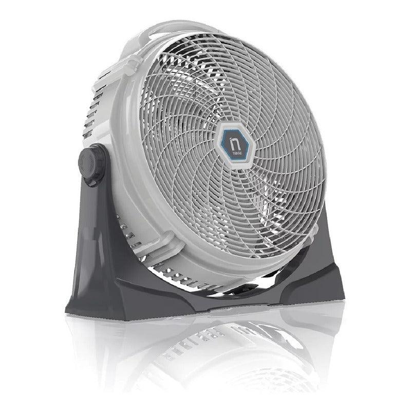 Navia CFN-2020 Turbo Ventilador de Pared y Piso 20 Pulgadas Blanco con Aspas Color Gris - LuzDeco